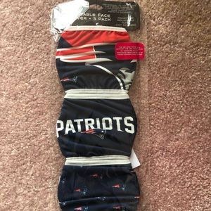 Reusable Patriots Masks 3 pack